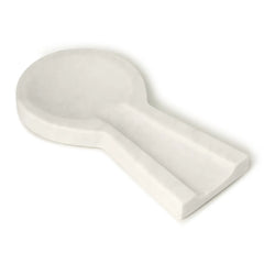 Natural White Marble Spoon Rest