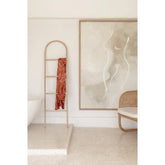 Handmade Rattan Arch Blanket Ladder