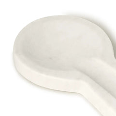 Natural White Marble Spoon Rest