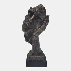 Resin Sleepy Head Sculpture