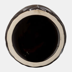 Ceramic Chevron Vase