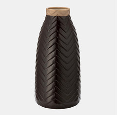 Ceramic Chevron Vase