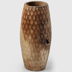15-Inch Honeycomb Teak Root Vase