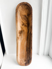 Long Oval Acacia Wood Platter / Tray