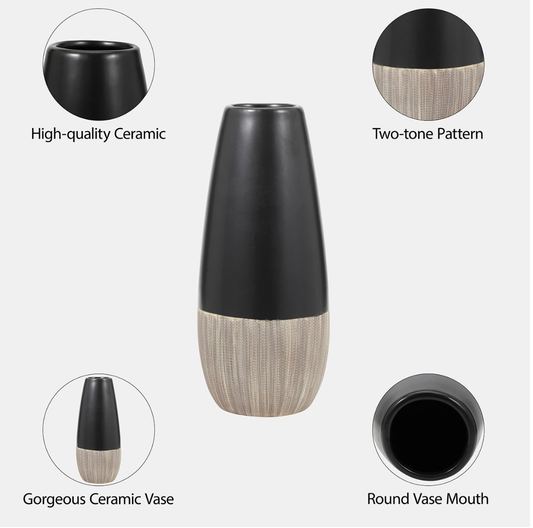 Ceramic Two-Tone Vase