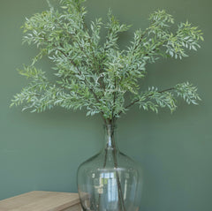 39” Soft Green Tea Leaf Branch