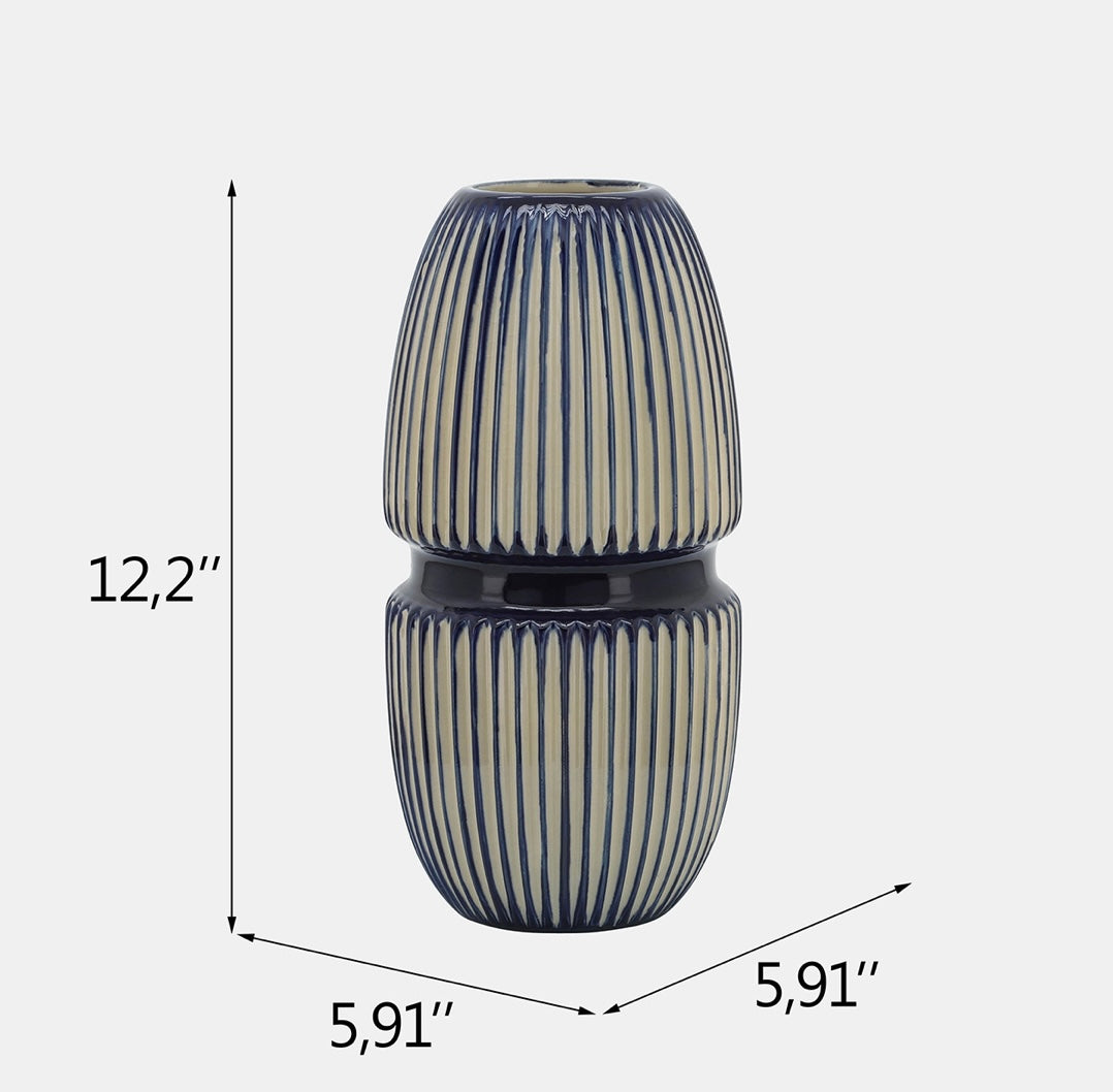 Ceramic Round Mallet Vase