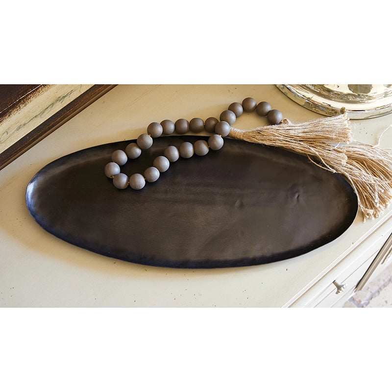 Recycled Large Oval Iron Tray