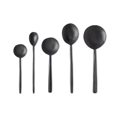 Ebonized Mango Wood Spoons Set of 5