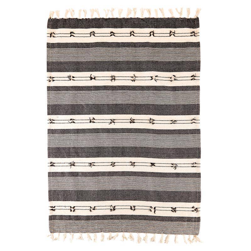 Tea Towel - Black/Natural