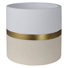 Goldie Cachepot, Cement Vase - Small